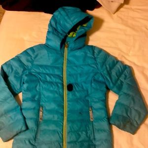 Spyder puffy jacket, worn but still plenty of mileage.